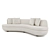 Decca Oak Sofa: Customizable Luxury 3D model small image 3