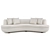 Decca Oak Sofa: Customizable Luxury 3D model small image 4