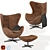 Modern Egg Chair: Stylish and Comfy 3D model small image 1