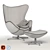 Modern Egg Chair: Stylish and Comfy 3D model small image 3