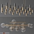 Modern Ceiling Light Set 3D model small image 1