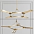 Italian Luxury LED Alloy Chandelier 3D model small image 1