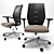 Modern Italian Plastic & Metal Office Chair 3D model small image 2