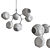 Branching Bubbles Chandelier 3D model small image 2