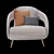 Cozy Comfort Single Sofa 3D model small image 2