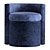 Modern Arcadia Pouf Stool 3D model small image 1