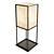 Elegant Black Alabaster Floor Lamp 3D model small image 1