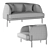 Caillou Liu Jo Sofa - Modern Elegance for your Living Space 3D model small image 3