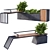 Botanical Bench: Urban Oasis 3D model small image 1