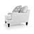 Omni Classic White Sofa 3D model small image 2