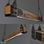 Vintage Wood Beam Pendant 3D model small image 1