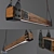 Vintage Wood Beam Pendant 3D model small image 3