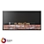 Kronco Loft Wall: Stylish Wall-Mounted Biofireplace 3D model small image 1