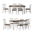 Elegant Cienna Dining Set 3D model small image 1