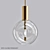 Sleek Modern Nye Globe Pendant 3D model small image 1