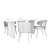 Elegant Minotti Aston Chair & Table 3D model small image 2