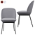 Sleek and Comfortable Oslo Side Chair 3D model small image 2