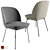 Modern Oslo Chair & 70/70 Table 3D model small image 2