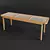 Norr11 Le Roi Oak Bench 3D model small image 4