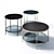 Modern Circular Coffee Table 3D model small image 1