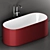 Flaminia Oval Ceramic Bath 3D model small image 1