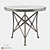 Biarritz VL Pedestal Table: Elegant French Design 3D model small image 1