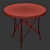 Biarritz VL Pedestal Table: Elegant French Design 3D model small image 3