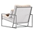 Luxury Armchair Rowen: Elegant Comfort for your Home 3D model small image 3