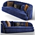 Elegance at its Best: Portofino Cantori Sofa 3D model small image 3