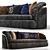 Elegance at its Best: Portofino Cantori Sofa 3D model small image 4