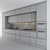 Elegant Gray Wood Kitchen 3D model small image 2