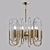 Modern Gold Pendant Light 3D model small image 1