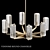 Elegant Vendome Round Chandelier 3D model small image 1