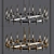 Ravelle Round Chandelier: Elegant Lighting Centerpiece 3D model small image 1