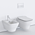 Noken Forma Wall-Hung Bathroom Set 3D model small image 5