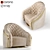 Elegant Cantori Portofino Armchair 3D model small image 1