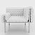 Modern Velvet Armchair 3D Model 3D model small image 6