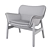 Vedbo Armchair: Modern Elegance for Comfort 3D model small image 3