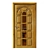 Title: Vintage Oak Classic Door 3D model small image 1