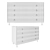 Modern 3-Drawer Chest - 77IP-DR008 3D model small image 3