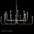 Vintage-Inspired Arteriors Breck Chandelier 3D model small image 1