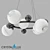 Modern Spanish Black Chrome Pendant 3D model small image 1