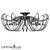 Imperia PL6 Chrome/Smoke Chandelier 3D model small image 1