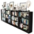 Sleek Shadow Bookshelf Set 3D model small image 2