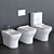 Forma Close Coupled Toilet Set 3D model small image 1