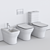 Forma Close Coupled Toilet Set 3D model small image 5