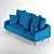 Tenley Sofa Bed: Sleek and Stylish 3 Seater 3D model small image 1