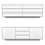 Seam Drawer Unit: Modern Storage Solution 3D model small image 3