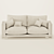 Modern Geometry Textured Sofa 3D model small image 6