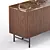 Modern Walnut Wood Dresser with Multiple Finish Options 3D model small image 5